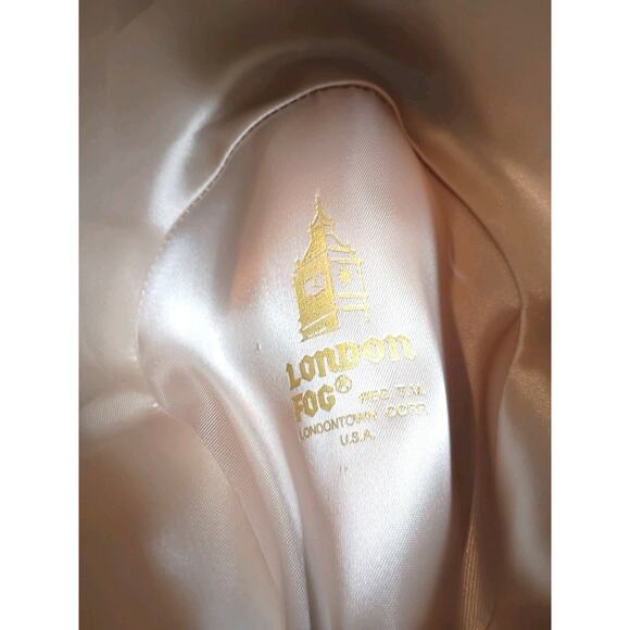 London Fog Men's M Fedora Rain Hat in British Tan Genuine Leather Size 7-7 1/8 - Picture 5 of 8